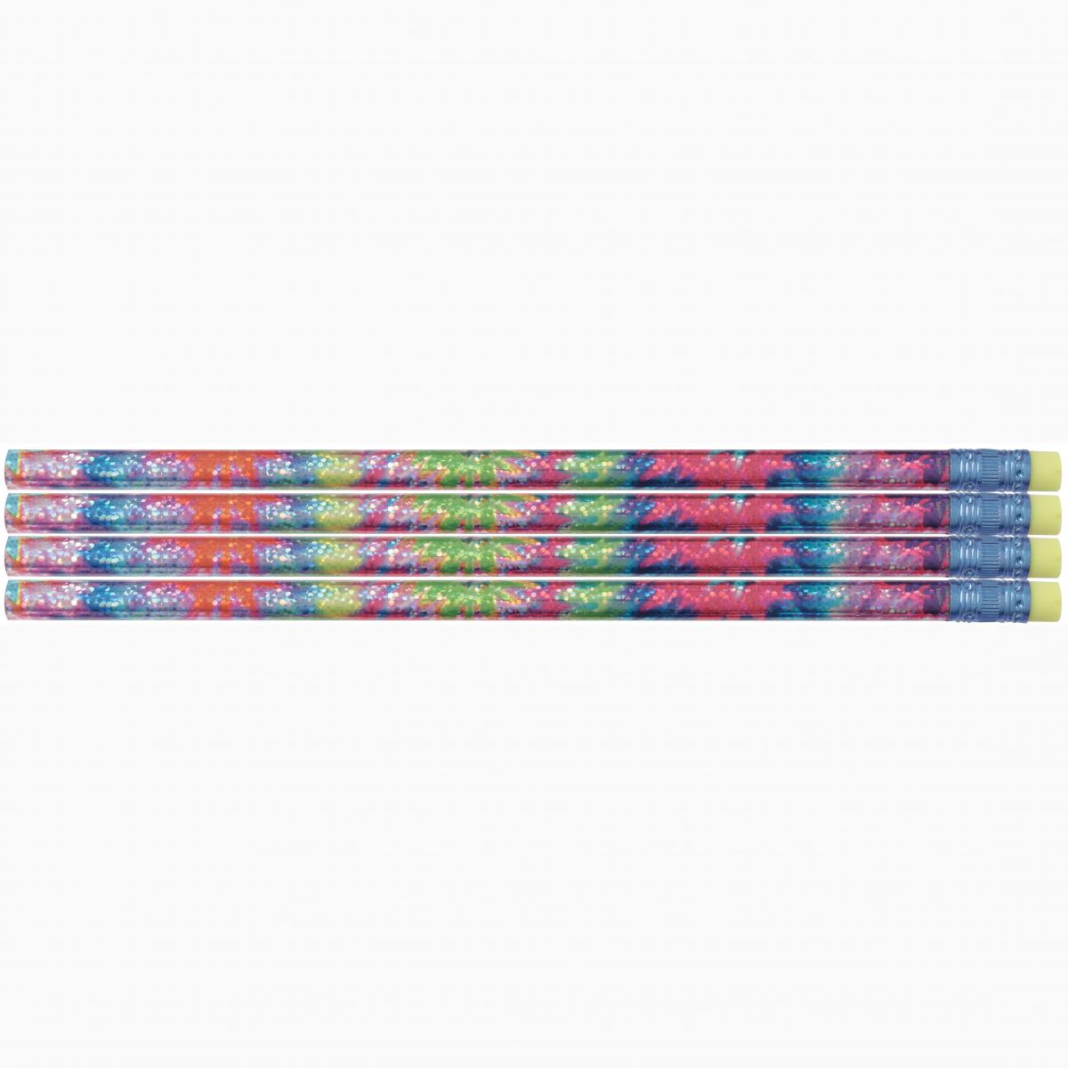 Tie Dye Glitz Assorted Designer Pencils 