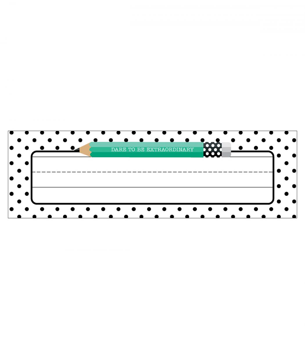  Black, White &amp; Stylish Bright Name Plates 