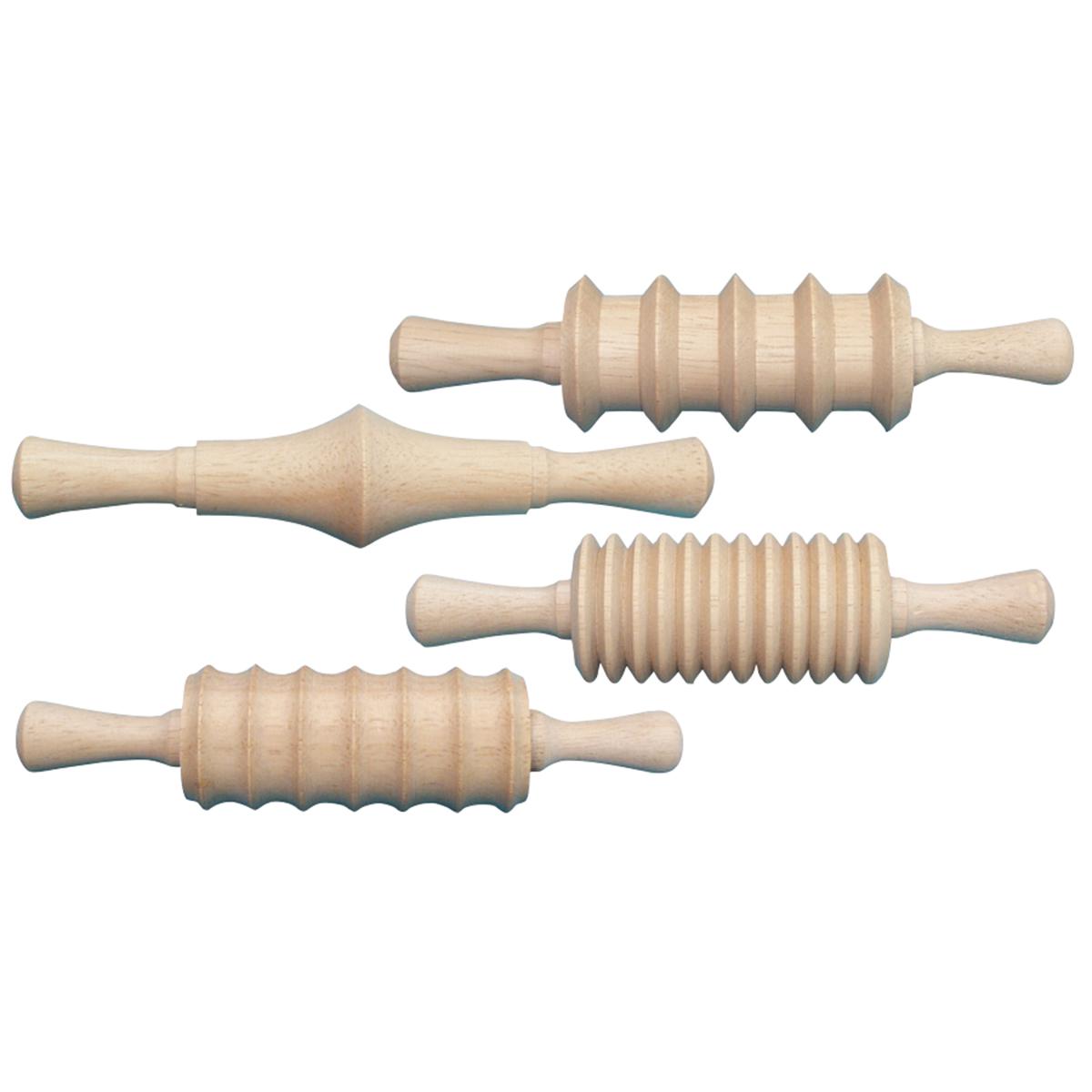  Wooden Clay Rolling Pins 