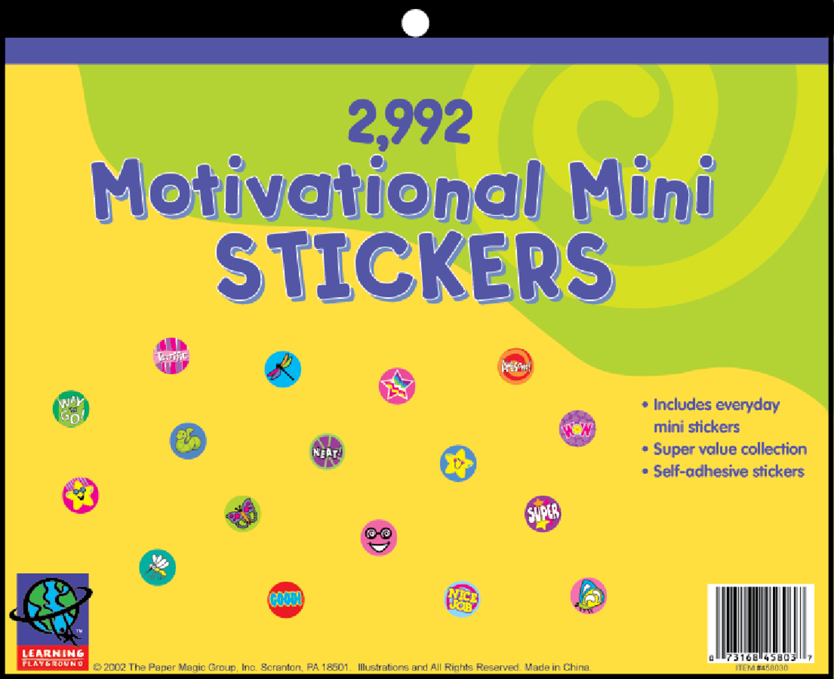  Motivational Mini Jumbo Sticker Book 