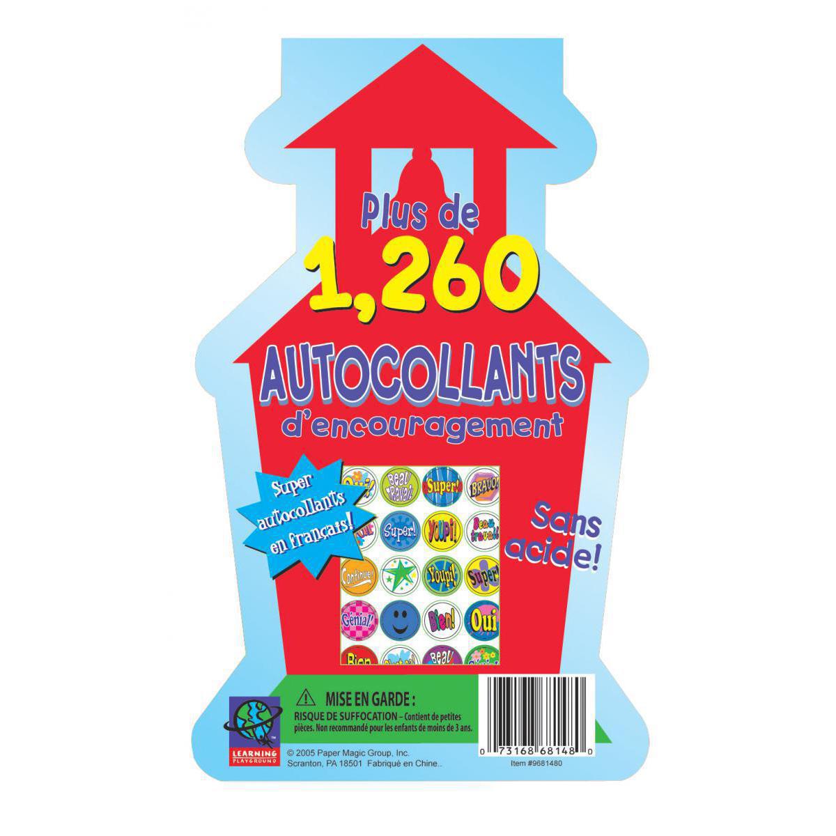  Livret d'autocollants d'encouragement (École) 