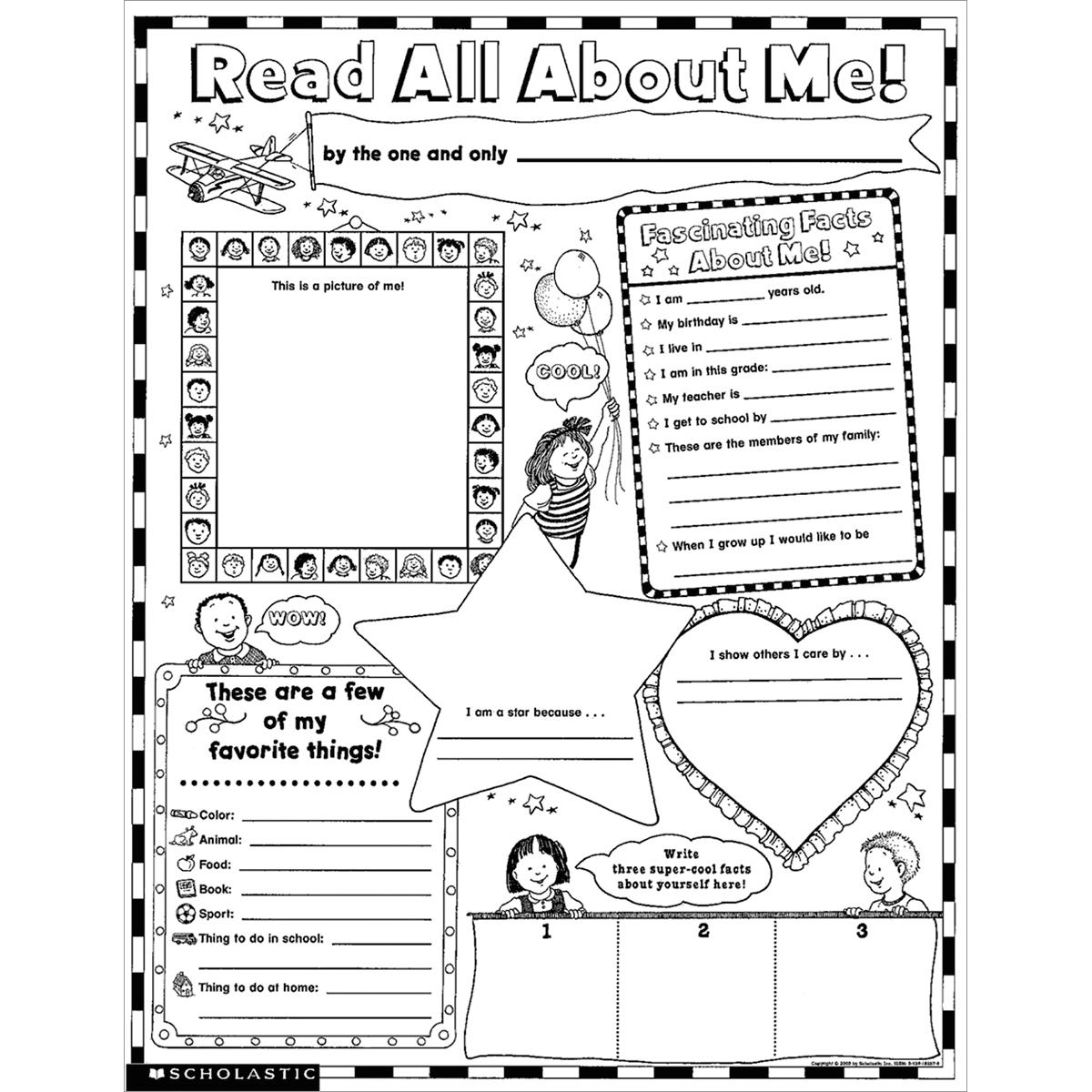  Instant Personal Poster Set: Read All About Me! 