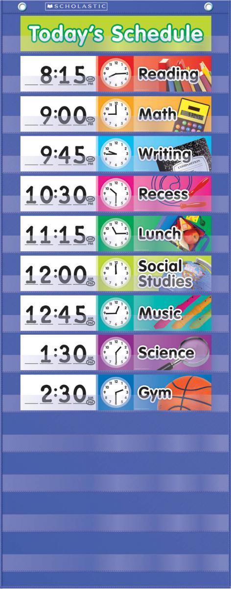  Daily Schedule Pocket Chart 
