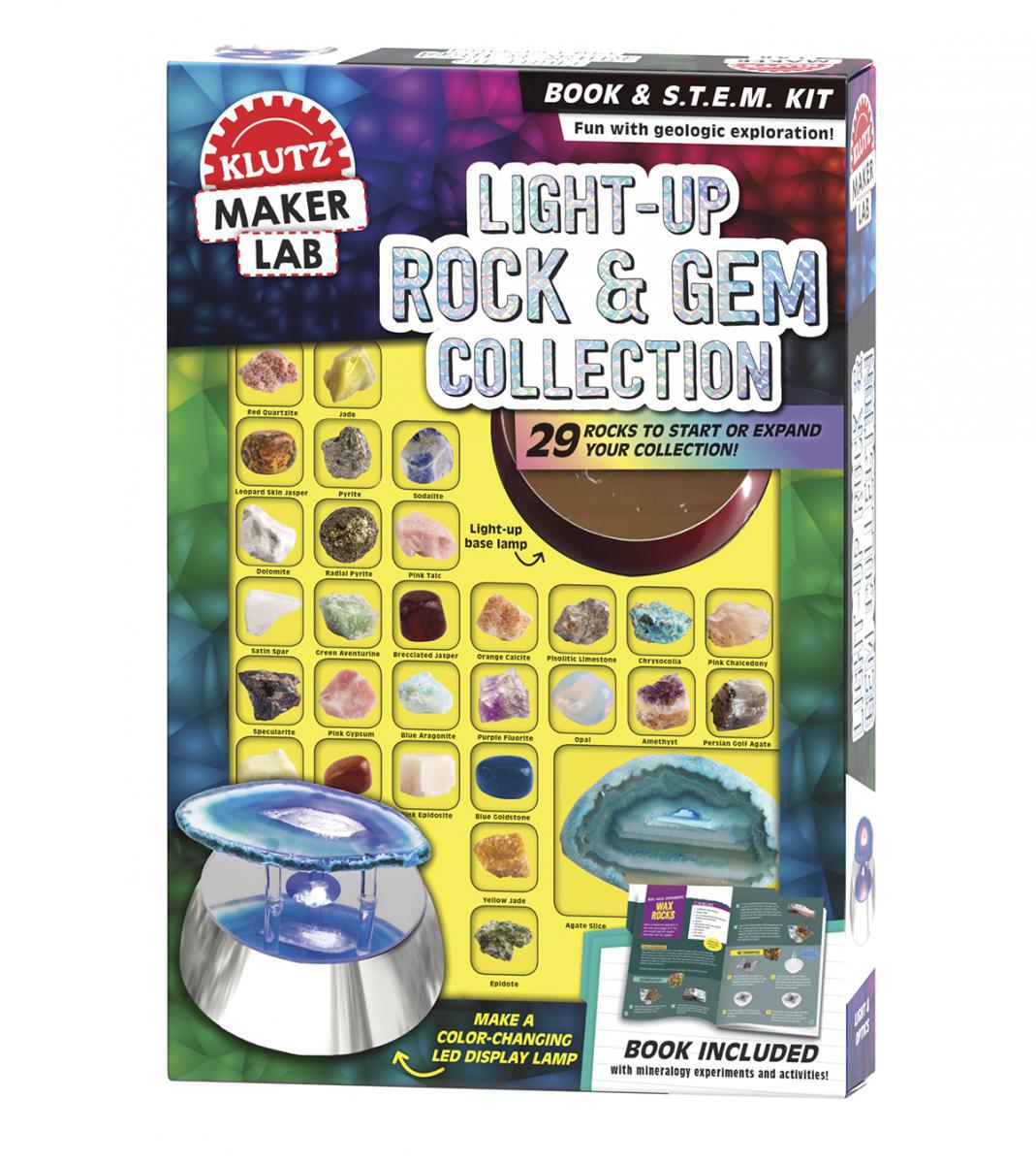  Klutz® S.T.E.A.M. Lab: Light-Up Rock &amp; Gem Collection 