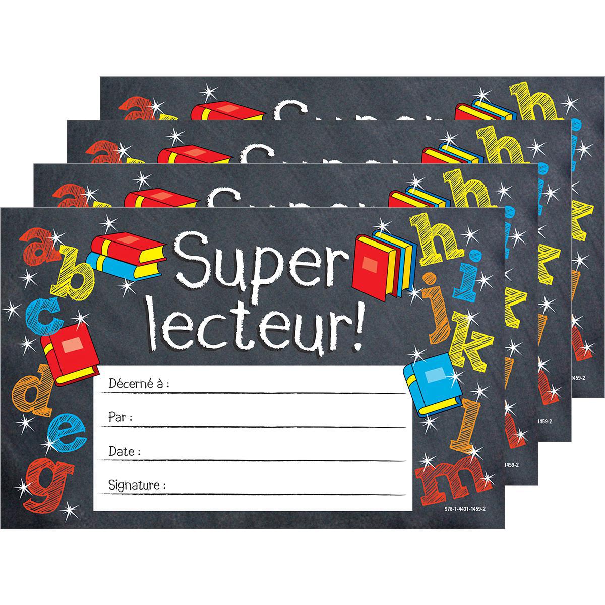  Certificats Super lecteur! 