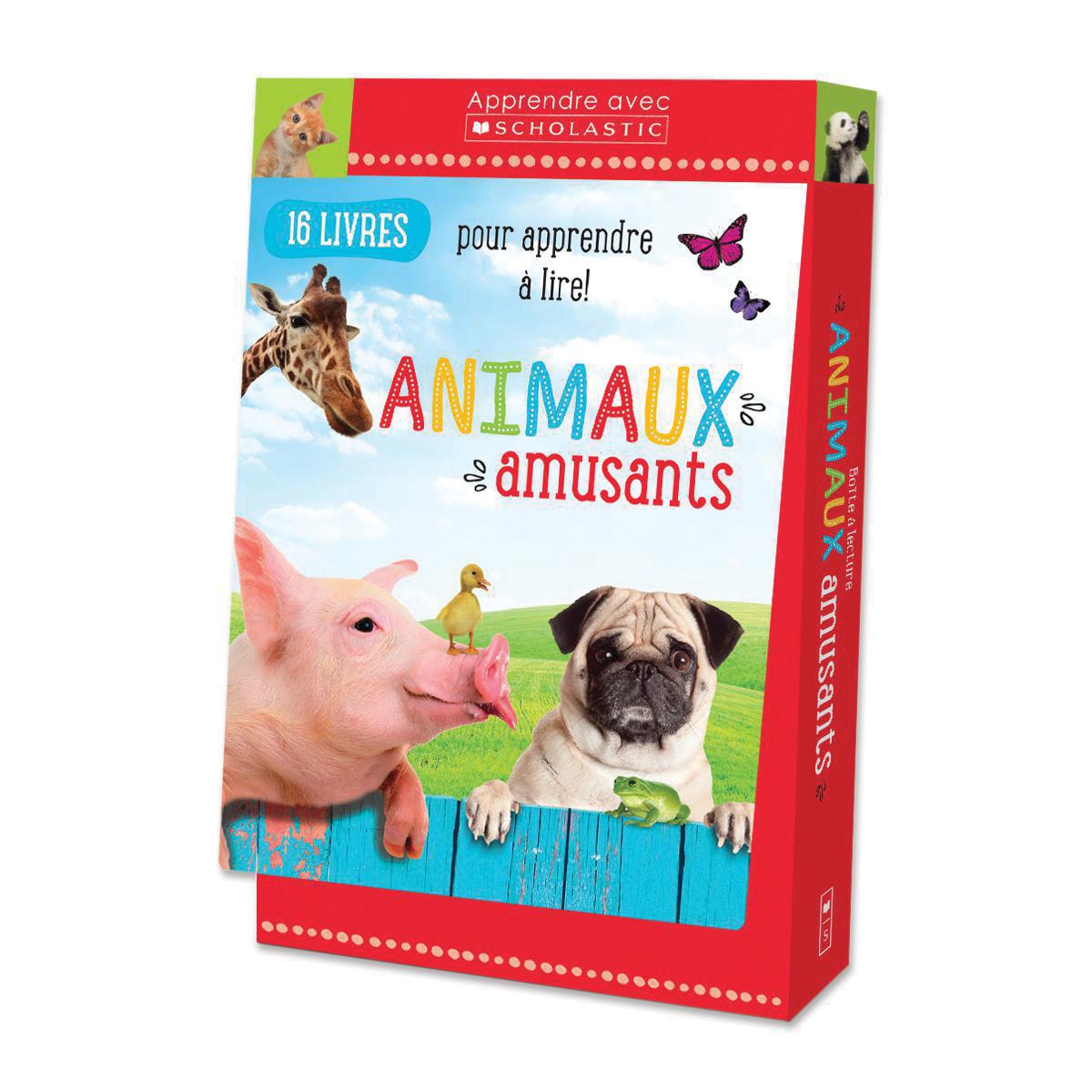  Apprendre avec Scholastic : Boîte à lecture : Animaux amusants 