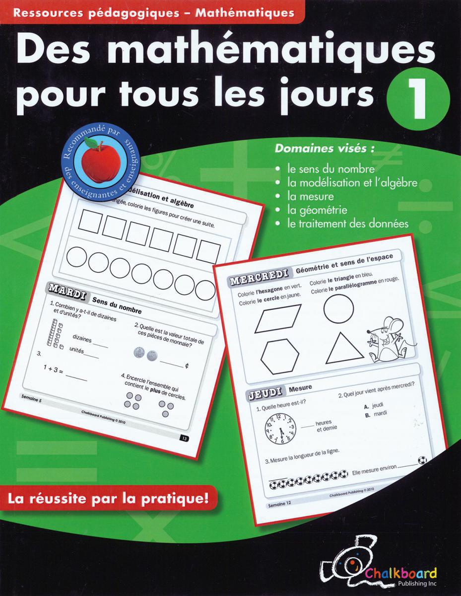  Des mathématiques pour tous les jours : 1re année 