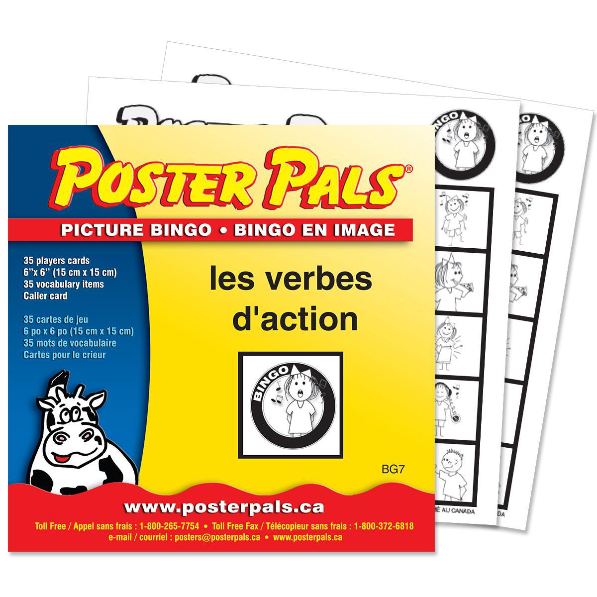  French Action Verbs Bingo 