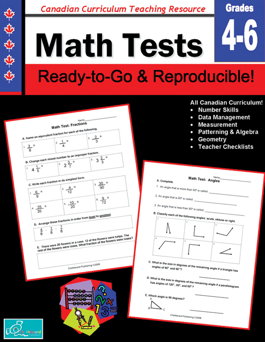  Math Tests Gr. 4-6 