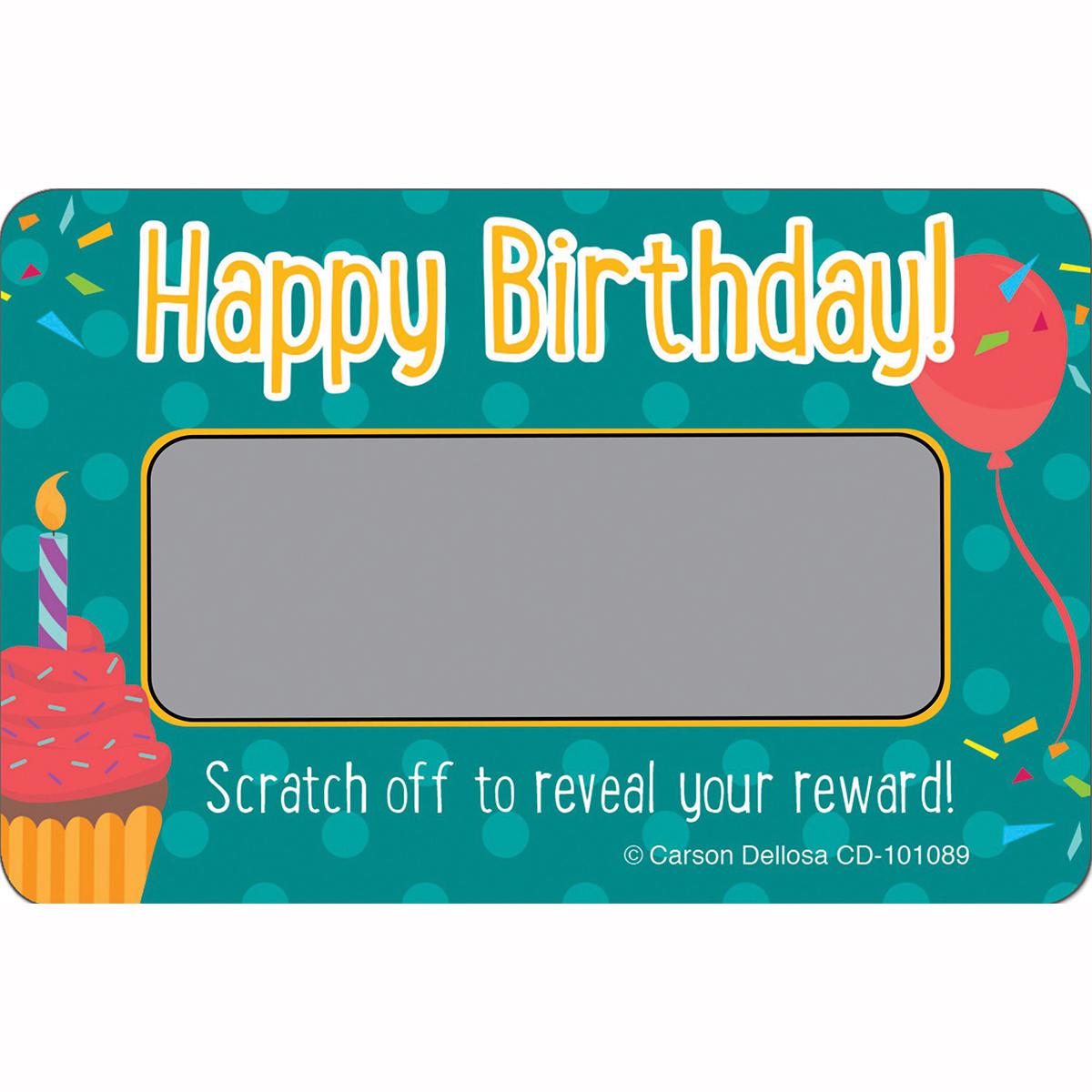  Happy Birthday! Scratch-Off Rewards 