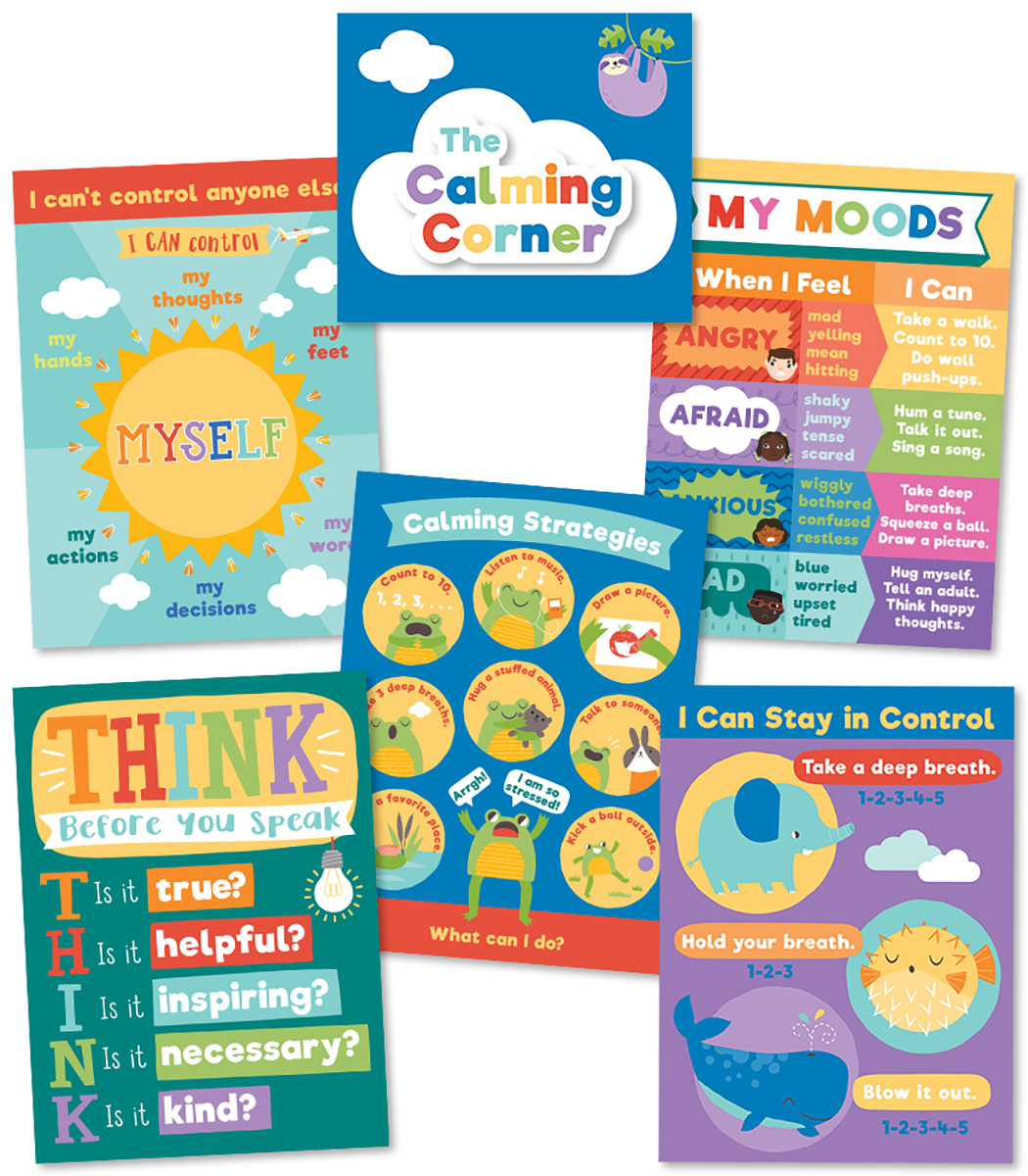  Calming Strategies Bulletin Board Set 