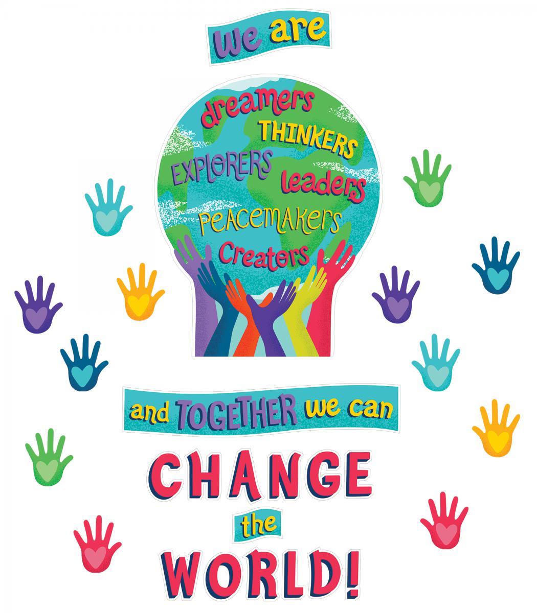  Together We Can Change the World Bulletin Board Set 