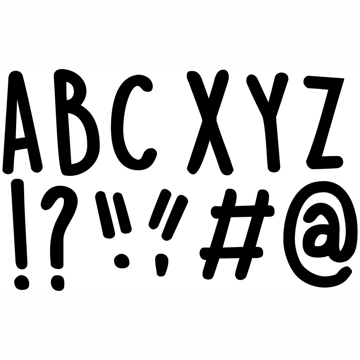 Casual Black Designer Letters 