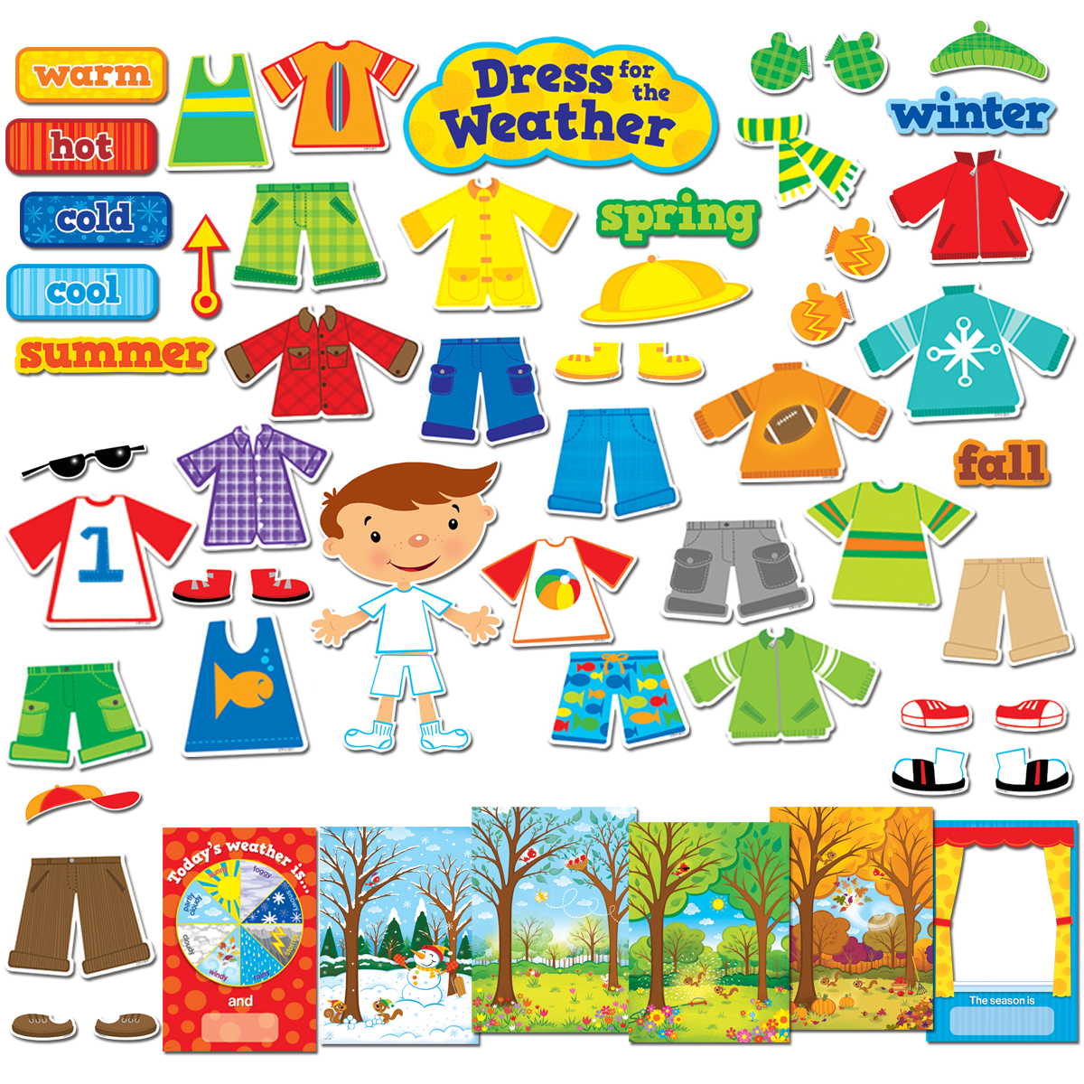  Dress for the Weather Bulletin Board Set 