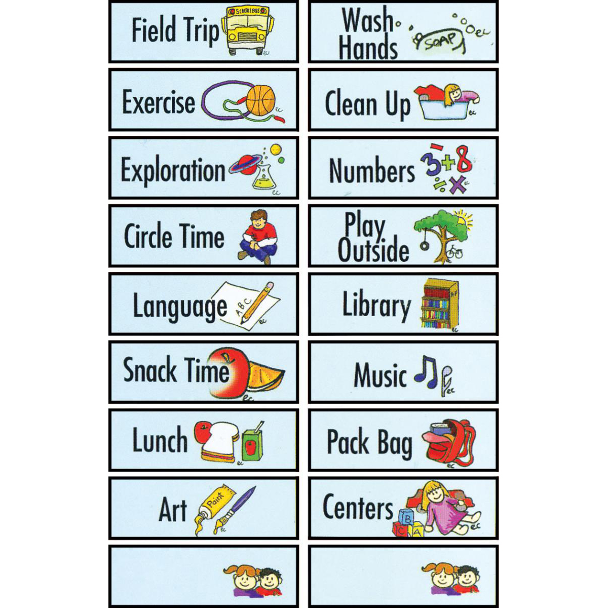  Magnetic Classroom Schedule Gr. PreK-K 