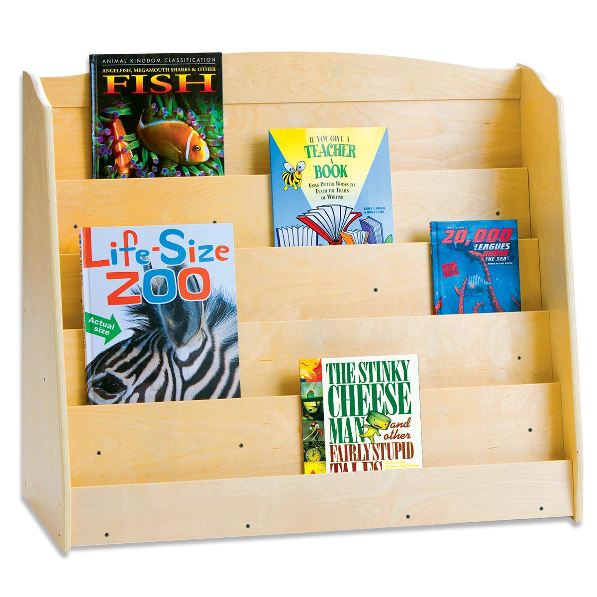  Single-Sided Wooden Bookshelf 