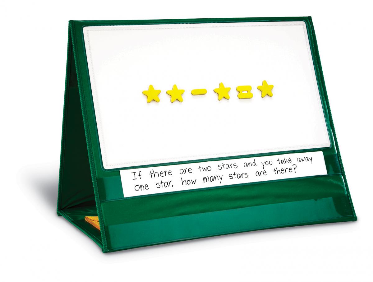  Write-On/Wipe-Off Magnetic Demonstration Tabletop Pocket Chart 