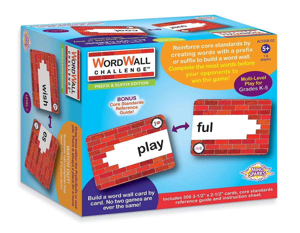  Mind Sparks WordWall Challenge Card Game: Prefixes &amp; Suffixes 