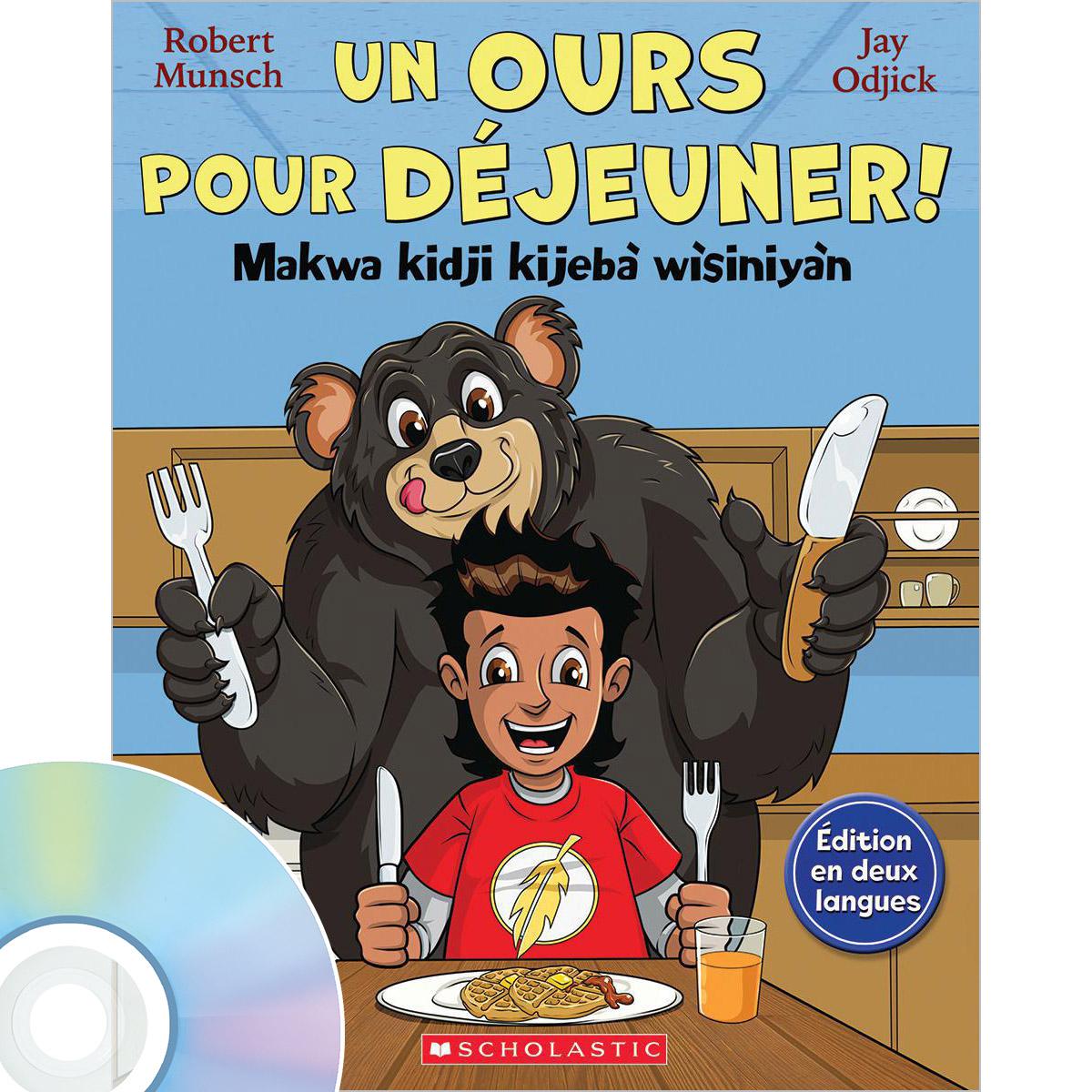  Un ours pour déjeuner / Makwa kidji kijebà wìsiniyàn : Livre + CD 