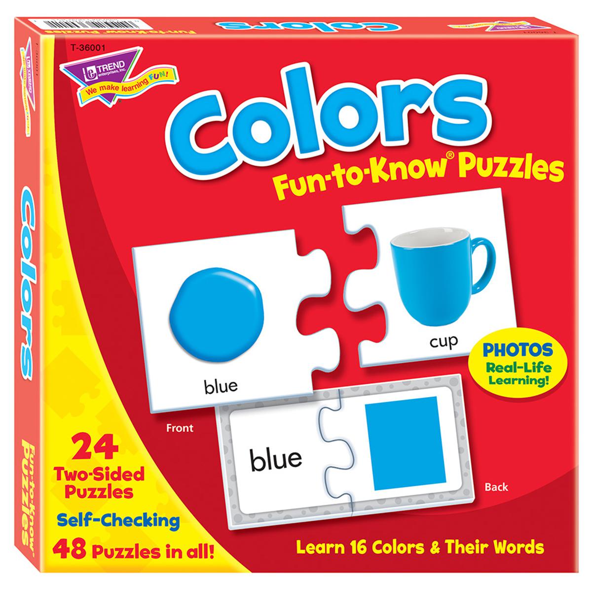  Fun to Know Puzzles: Colors 