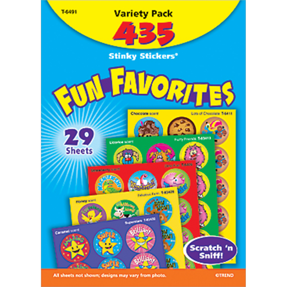  Fun Favorites Stinky Stickers Variety Pack 