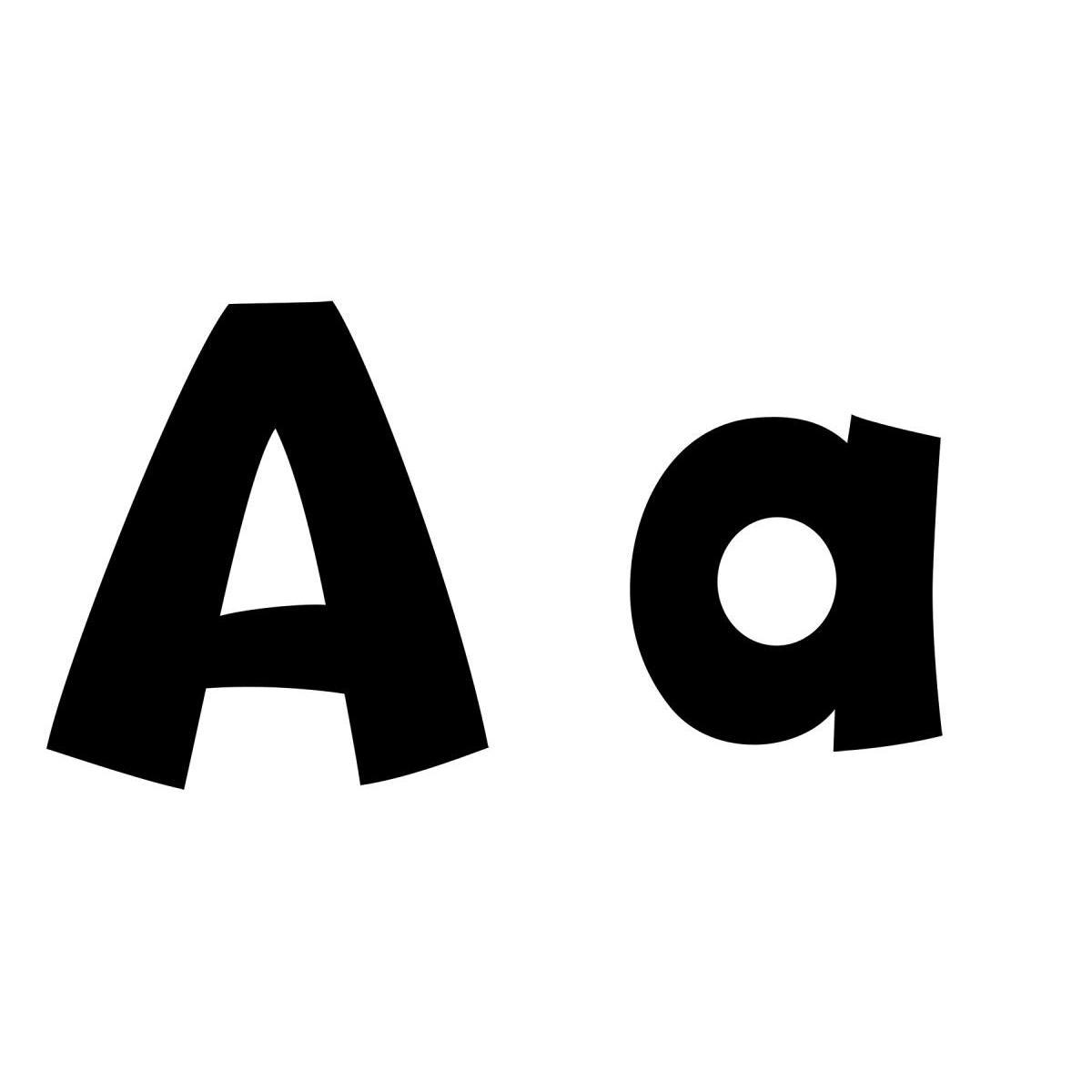  Lettres géantes colorées : Noir 