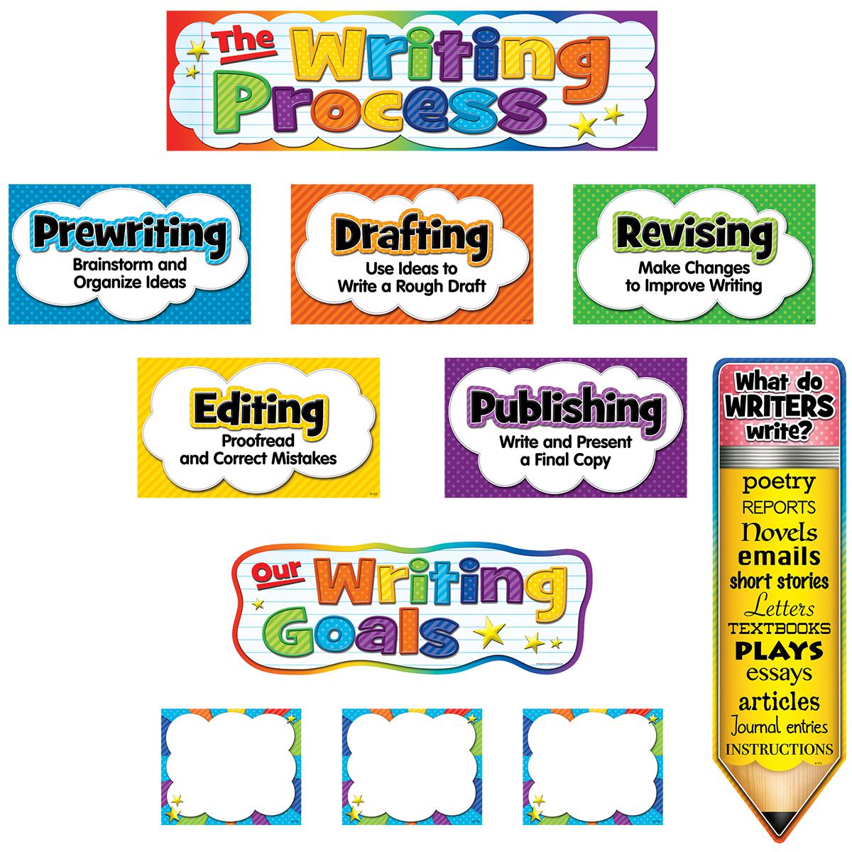  The Writing Process Mini Bulletin Board Set 
