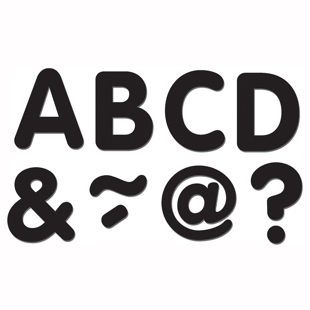  Magnetic Letters: Classic Black 